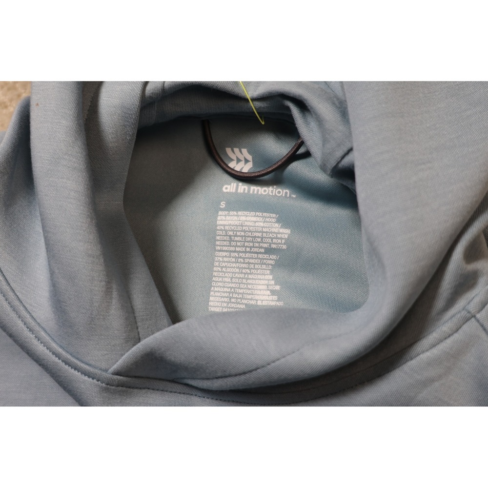 All In Motion Sleek Spacer Pullover Hoodie Light Blue Small TT-022 - Picture 7 of 8